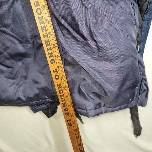 Vintage Guys Actionwear Coveralls S Mens Blue Insulated Workwear Y2k Grunge Fall - Picture 9 of 16